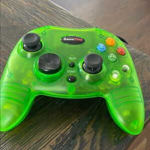 Controller for Xbox #BB-136 Clear Green GameStop Pelican Wired Controller